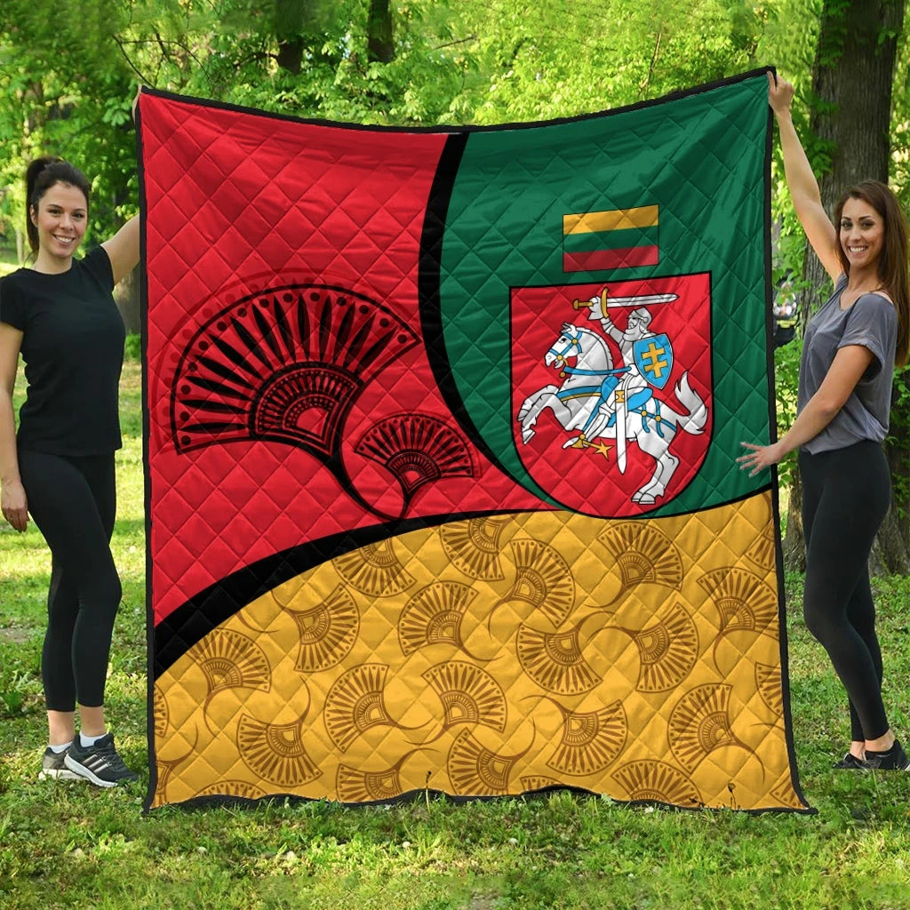 Lithuania Premium Quilt - Flag of Lithuania RLT6 - Wonder Print Shop