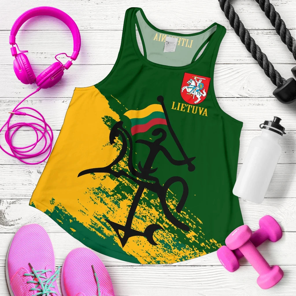 Lithuania Racerback Tank - Lithuanian Tattoo RLT6 - Wonder Print Shop