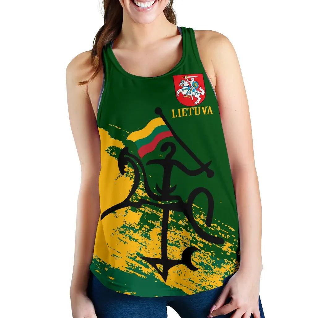 Lithuania Racerback Tank - Lithuanian Tattoo RLT6 - Wonder Print Shop