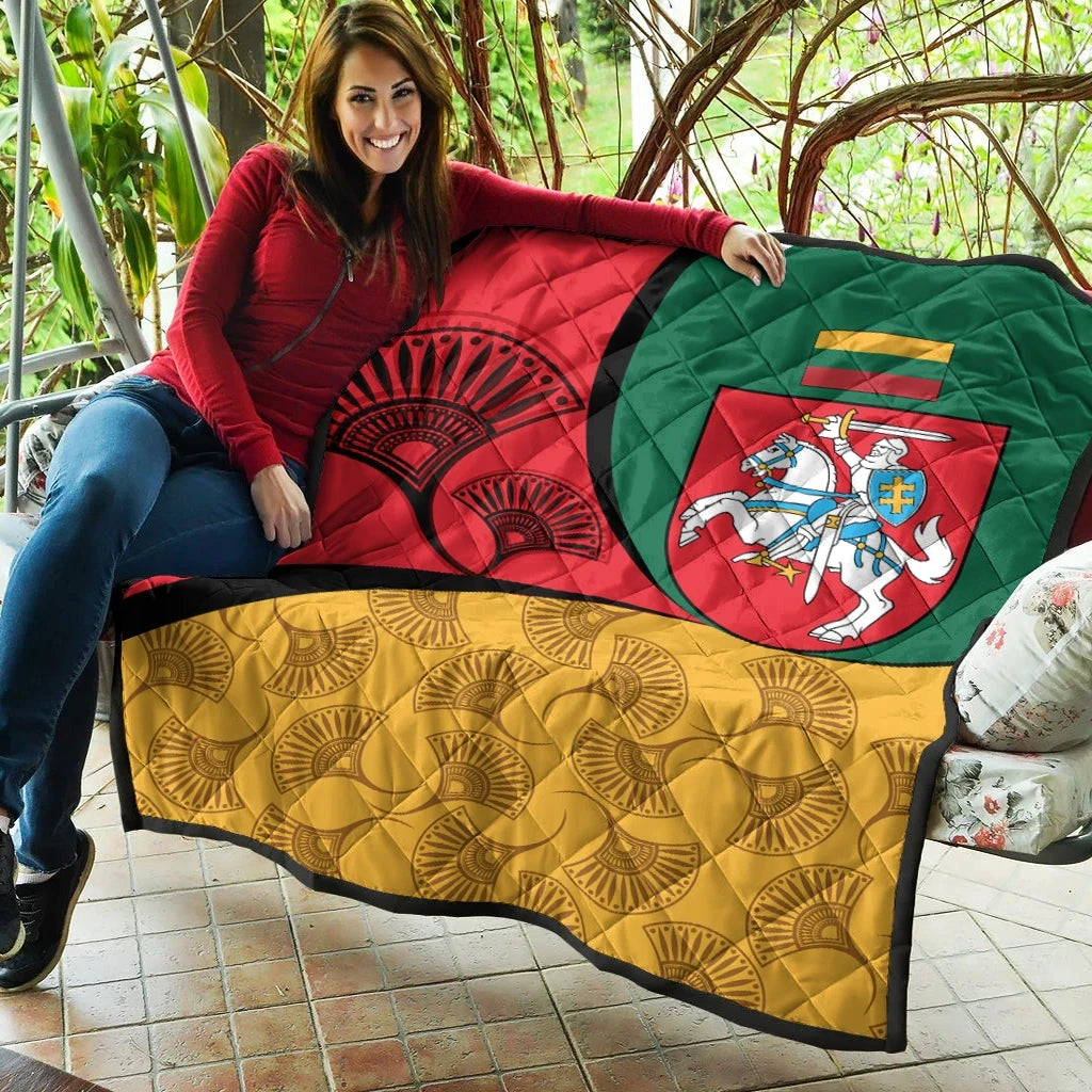 Lithuania Premium Quilt - Flag of Lithuania RLT6 - Wonder Print Shop