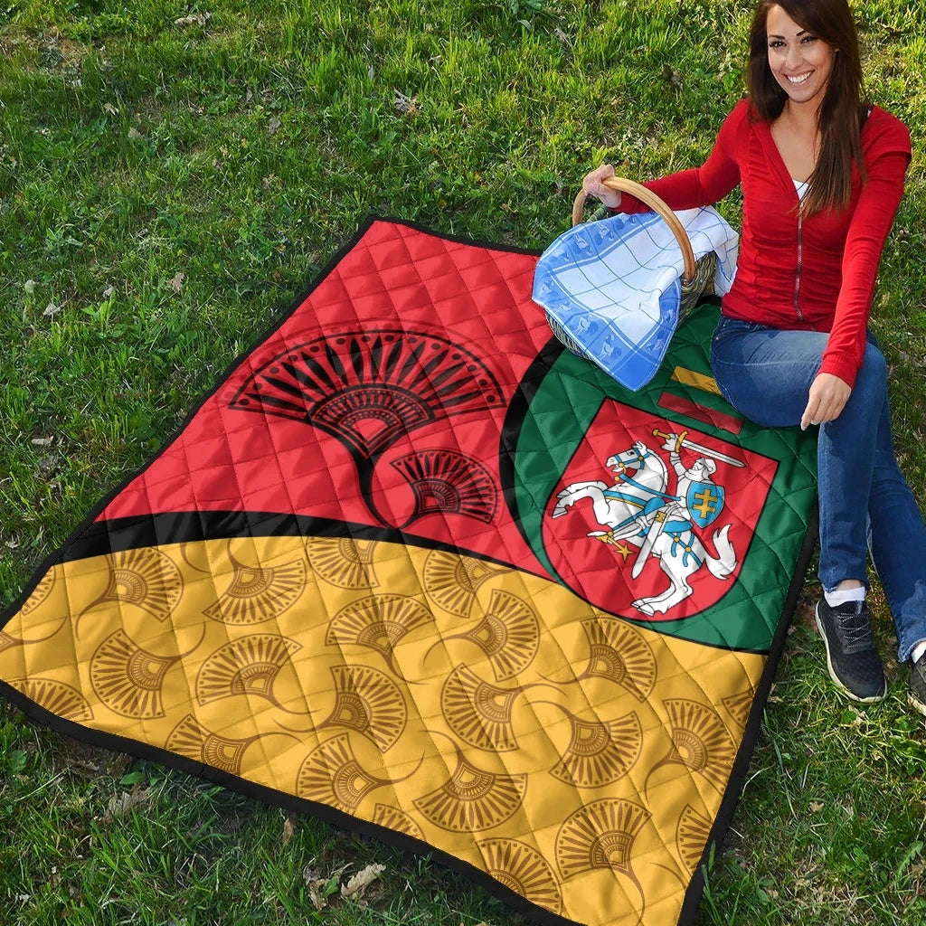 Lithuania Premium Quilt - Flag of Lithuania RLT6 - Wonder Print Shop