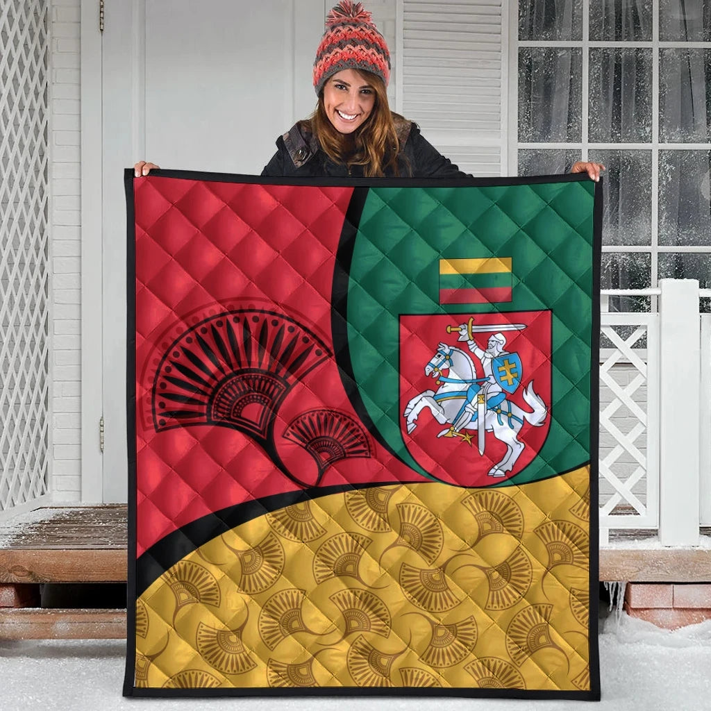 Lithuania Premium Quilt - Flag of Lithuania RLT6 - Wonder Print Shop