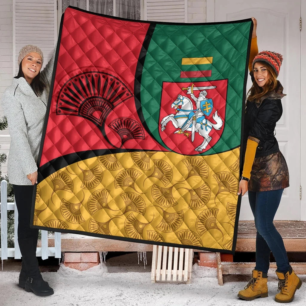 Lithuania Premium Quilt - Flag of Lithuania RLT6 - Wonder Print Shop