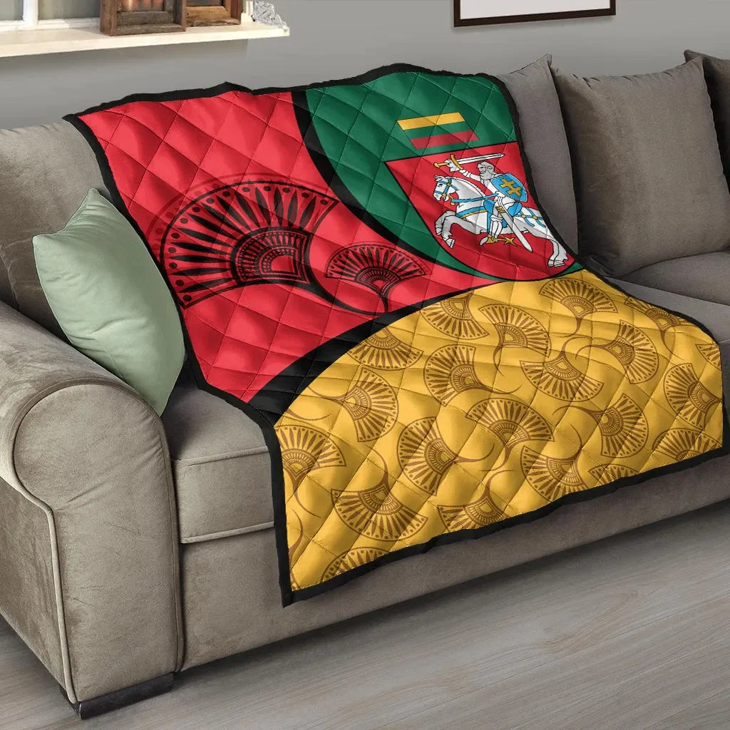 Lithuania Premium Quilt - Flag of Lithuania RLT6 - Wonder Print Shop