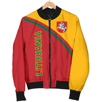 Lithuania Men's Bomber Jacket - Curve Version01 RLT6 - Wonder Print Shop