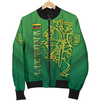 Lithuania Vytis Columns of Gediminas Men Bomber Jacket RLT6 - Wonder Print Shop