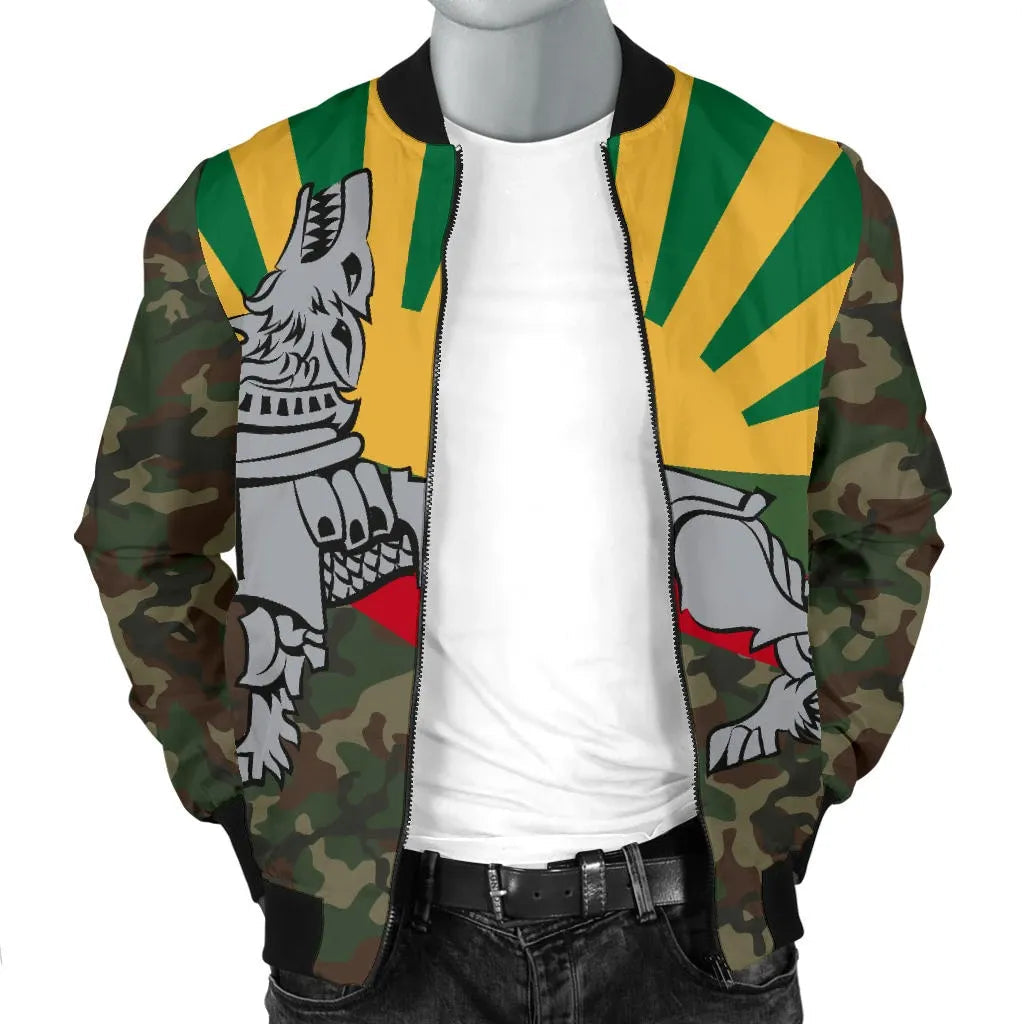 Lithuania Men's Bomber Jacket Iron Wolf RLT6 - Wonder Print Shop
