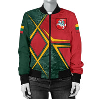 Lithuania Women's Bomber Jacket - Lithuania Legend RLT6 - Wonder Print Shop
