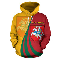 Lithuania Coat Of Arms Flag Hoodie RLT6 - Wonder Print Shop