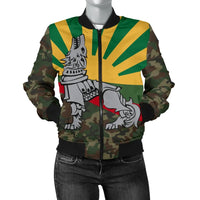 Lithuania Women's Bomber Jacket Iron Wolf RLT6 - Wonder Print Shop