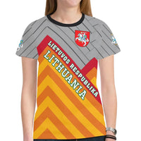 Lithuania T Shirt Metal Merchize RLT6 - Wonder Print Shop