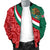 Mexico Men's Bomber Jacket Mexico Coat Of Arms With Aztec Patterns RLT13 - Wonder Print Shop