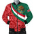 Mexico Men's Bomber Jacket Mexico Coat Of Arms With Aztec Patterns RLT13 - Wonder Print Shop