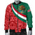 Mexico Men's Bomber Jacket Mexico Coat Of Arms With Aztec Patterns RLT13 - Wonder Print Shop