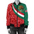 Mexico Women's Bomber Jacket Mexico Coat Of Arms With Aztec Patterns RLT13 - Wonder Print Shop