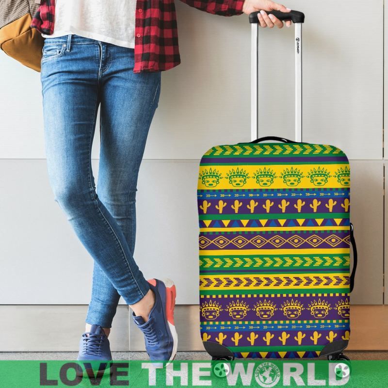 Mexico Aztec Pattern 09 Luggage Cover RLT13 - Wonder Print Shop