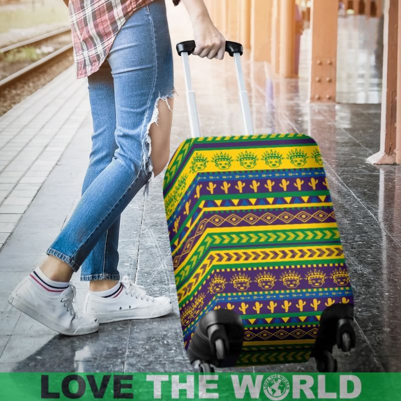 Mexico Aztec Pattern 09 Luggage Cover RLT13 - Wonder Print Shop