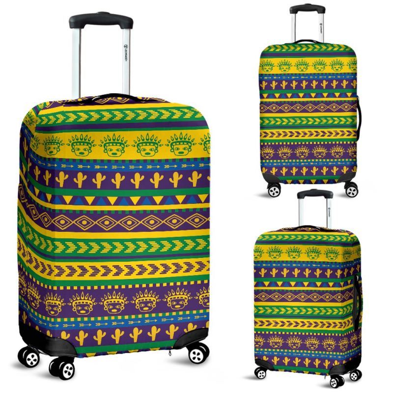 Mexico Aztec Pattern 09 Luggage Cover RLT13 - Wonder Print Shop