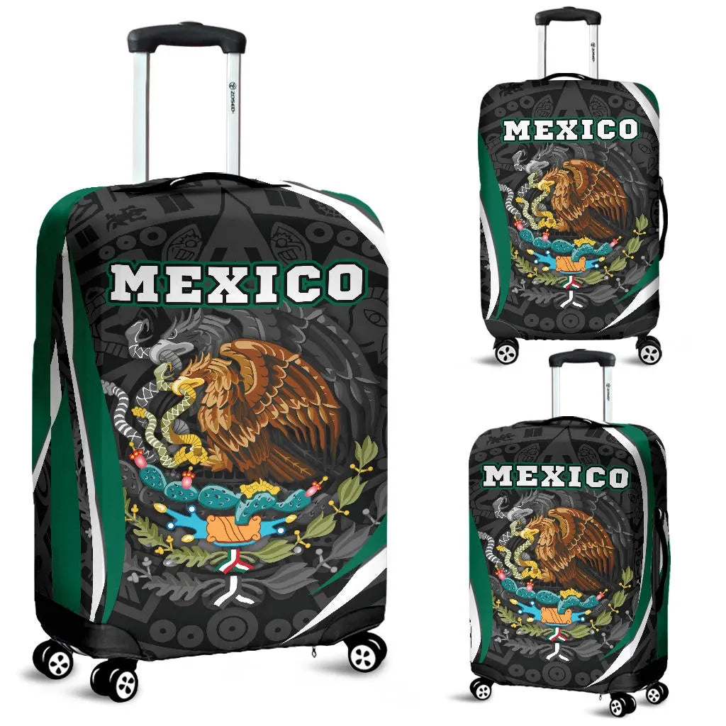 Mexico Luggage Cover Mexican Spirit Aztec RLT13 - Wonder Print Shop