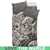 Mexico Aztec Skull Warrior Bedding Set RLT13 - Wonder Print Shop