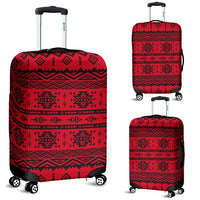 Mexico Aztec Pattern Red 04 Luggage Cover RLT13 - Wonder Print Shop