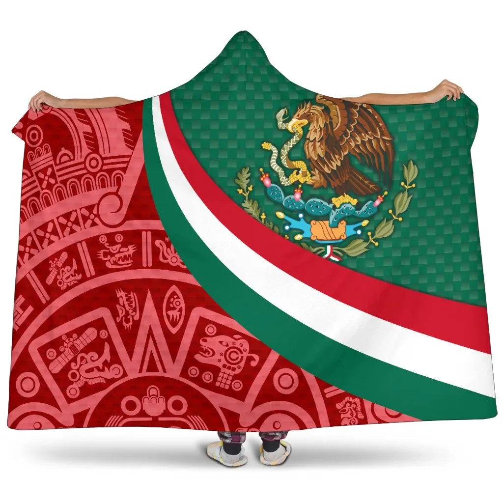 mexico-hooded-blanket-mexico-coat-of-arms-with-aztec-patterns