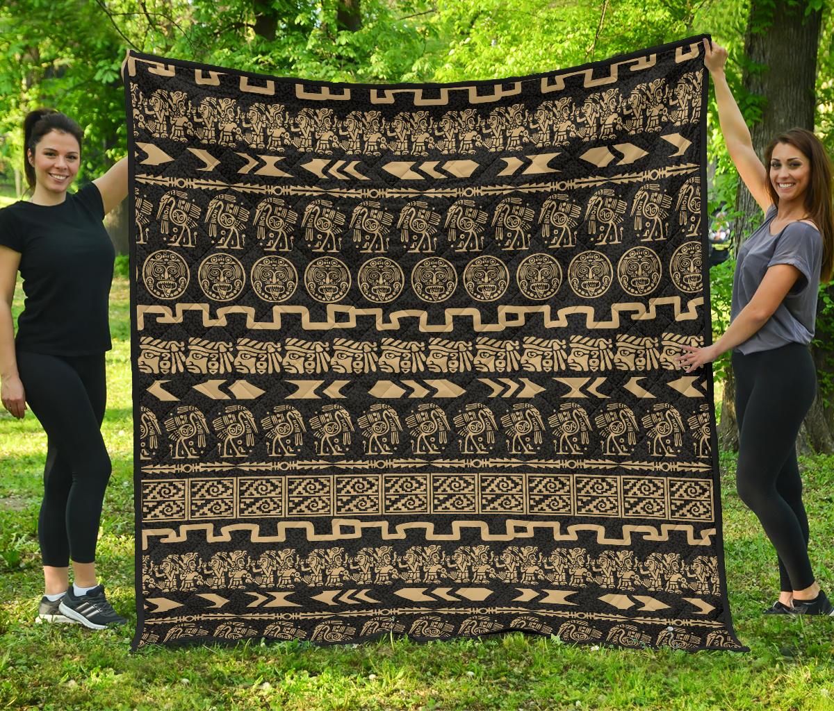 Mexico Aztec Premium Quilt 01 RLT13 - Wonder Print Shop