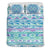 Mexico Bedding Blue Aztec Pattern RLT13 - Wonder Print Shop