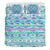 Mexico Bedding Blue Aztec Pattern RLT13 - Wonder Print Shop