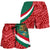 mexico-womens-shorts-mexico-coat-of-arms-with-aztec-patterns