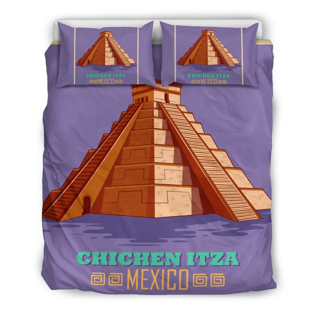 Mexico Bedding Set Mayan Chichen Itza RLT13 - Wonder Print Shop