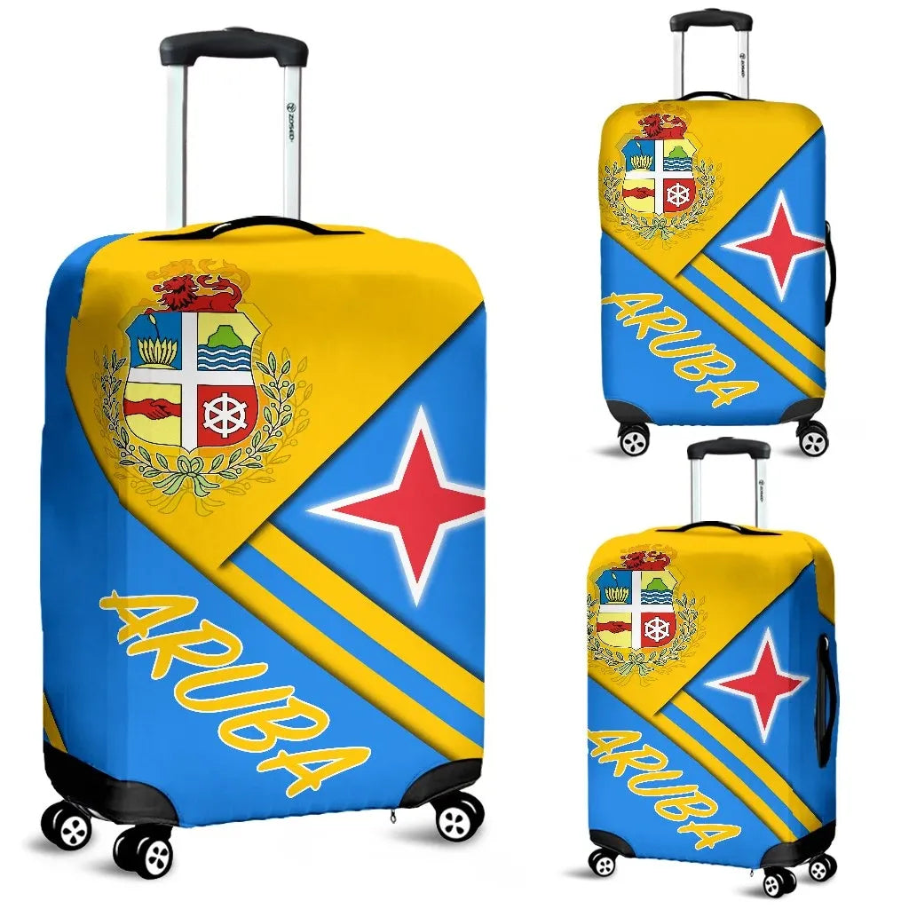Aruba Luggage Covers - Aruba Coat Of Arms RLT7 - Wonder Print Shop