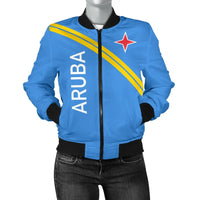Aruba Women's Bomber Jacket - Curve Version RLT7 - Wonder Print Shop