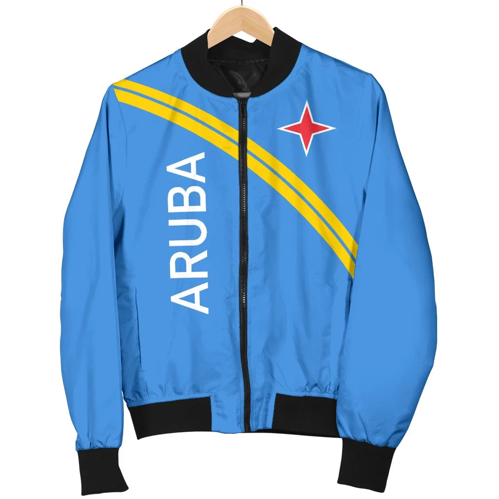 Aruba Women's Bomber Jacket - Curve Version RLT7 - Wonder Print Shop