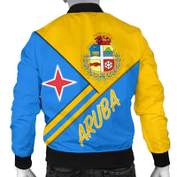 Aruba Men's Bomber Jacket - Aruba Coat Of Arms RLT7 - Wonder Print Shop