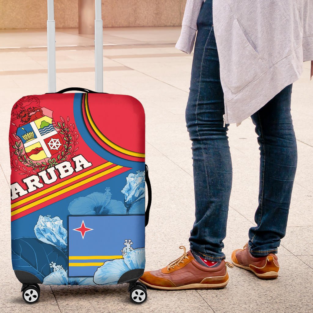 Aruba Luggage Cover - One Happy Islands RLT7 - Wonder Print Shop