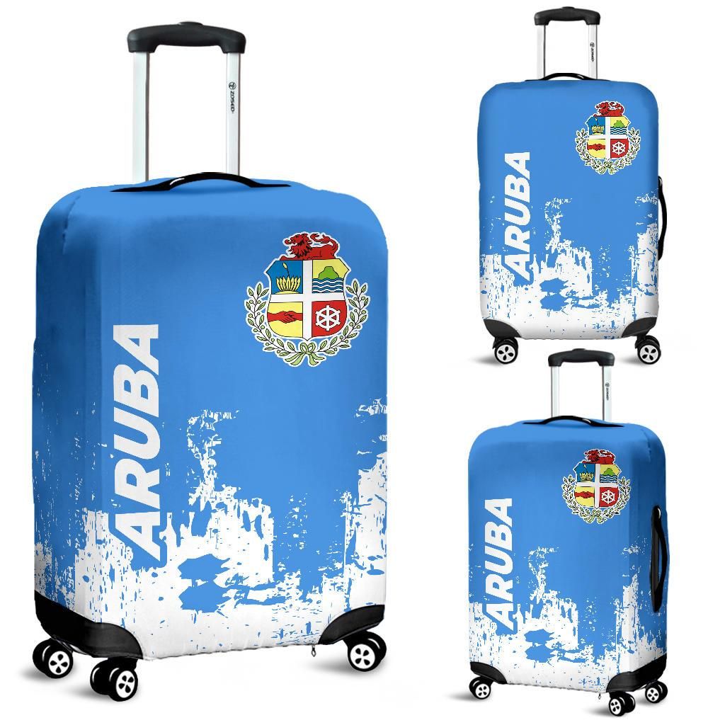 Aruba  Luggage Cover - Smudge Style RLT7 - Wonder Print Shop