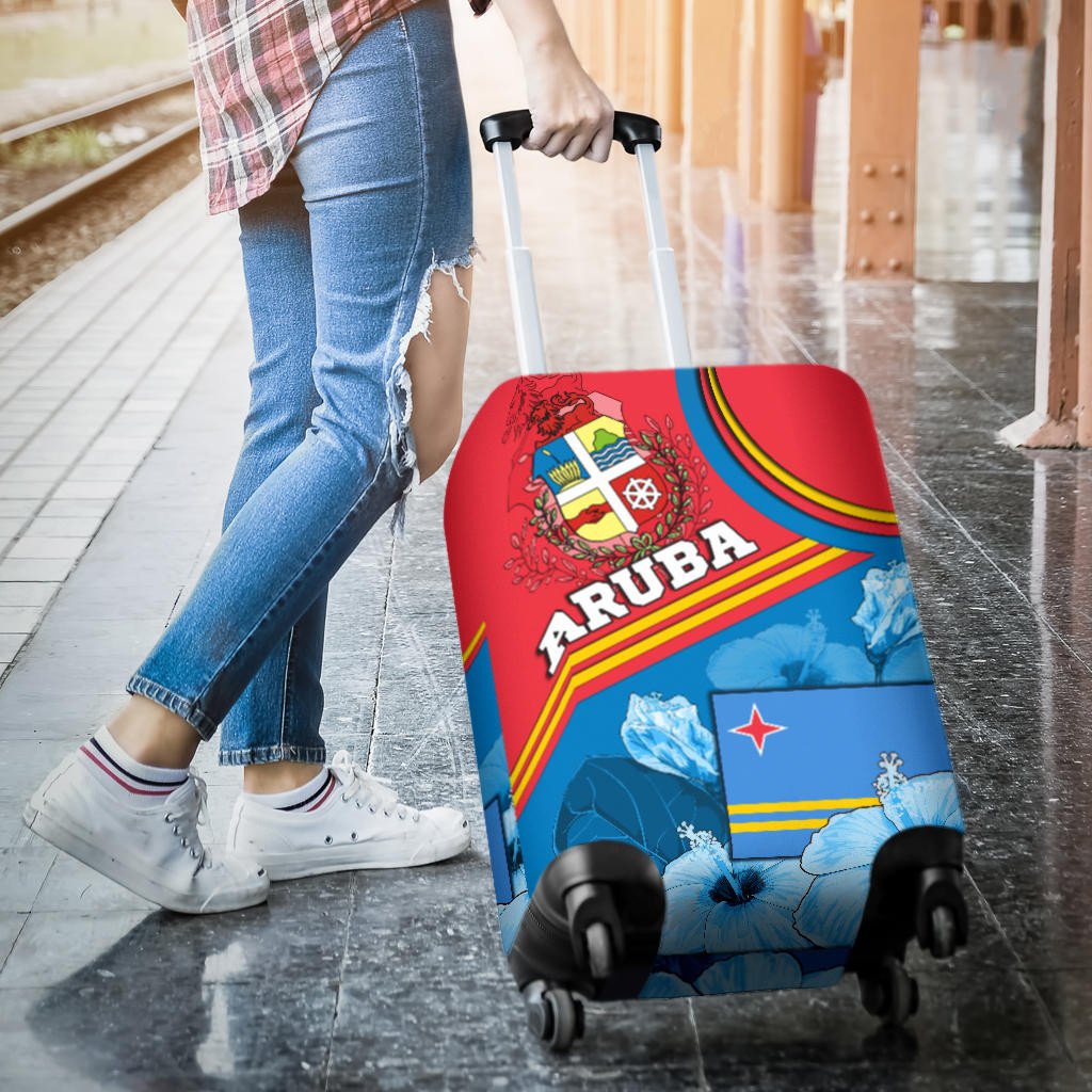 Aruba Luggage Cover - One Happy Islands RLT7 - Wonder Print Shop