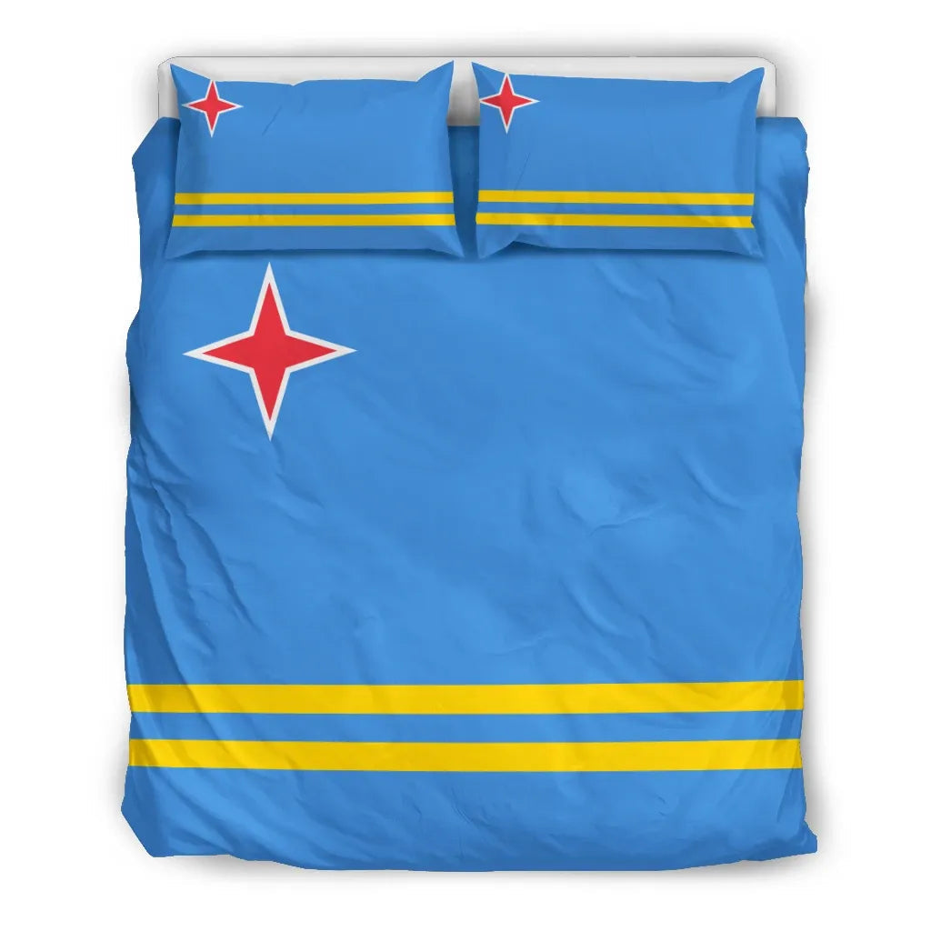 Aruba Flag Bedding Set RLT7 - Wonder Print Shop