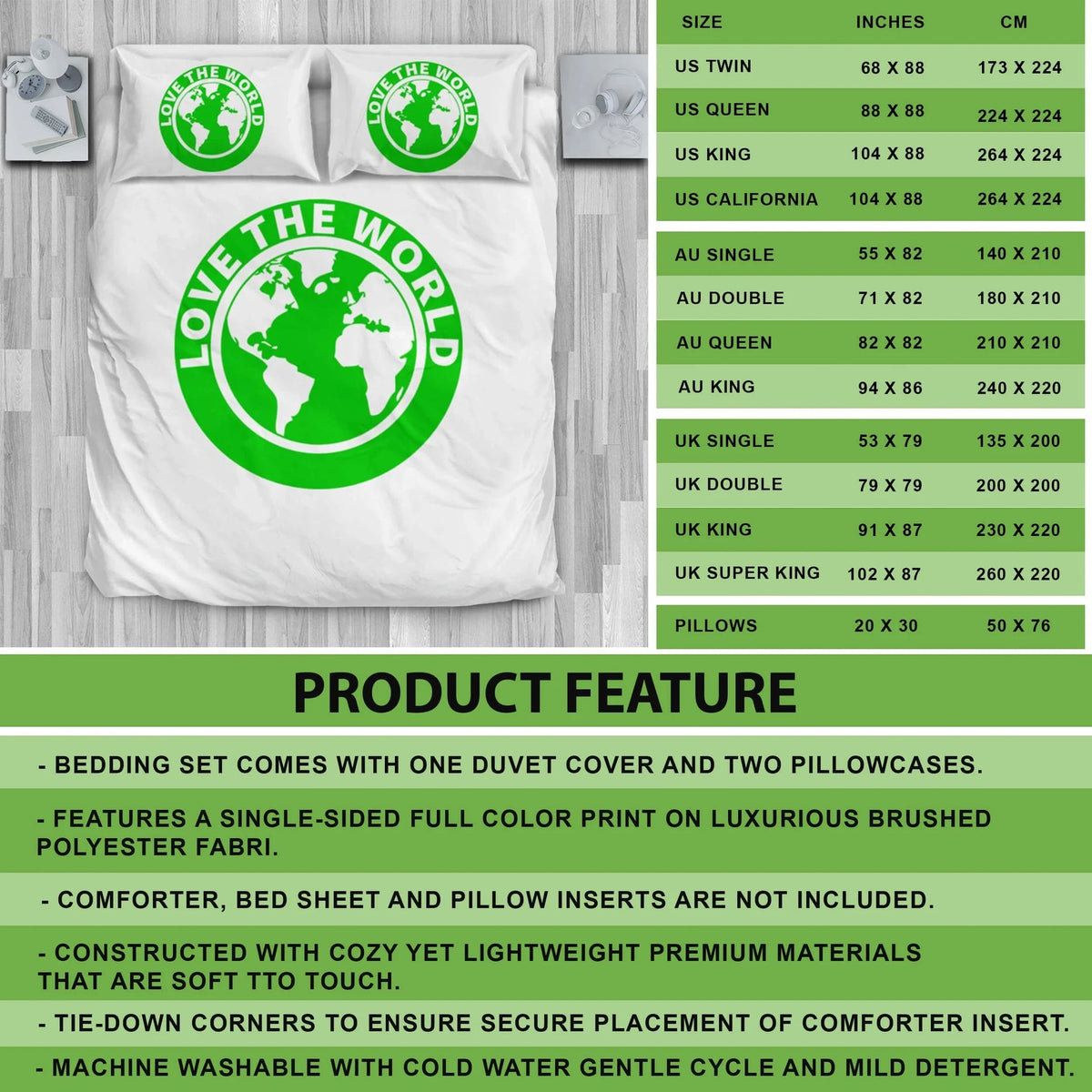 Aruba Flag Bedding Set RLT7 - Wonder Print Shop