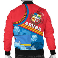 Aruba Men's Bomber Jacket - One Happy Islands RLT7 - Wonder Print Shop