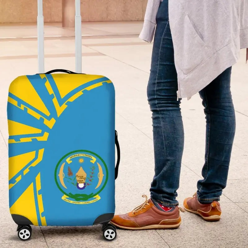 Rwanda Luggage Cover Premium Style RLT12 - Wonder Print Shop