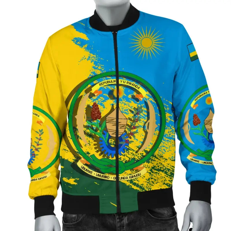 Rwanda Special Men's Bomber Jacket RLT12 - Wonder Print Shop