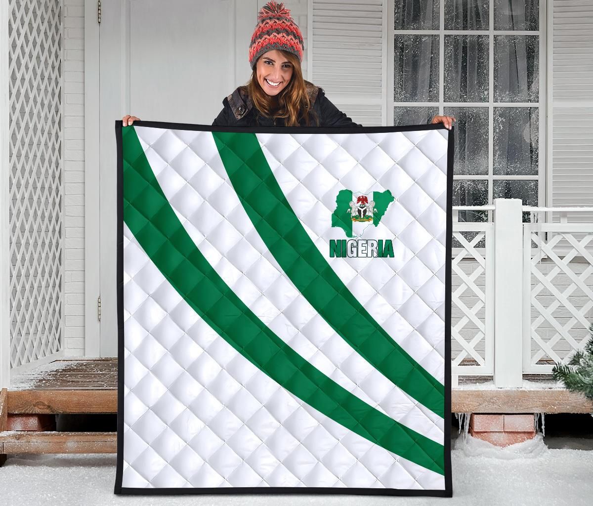 Nigeria Special Flag Quilt RLT8 - Wonder Print Shop
