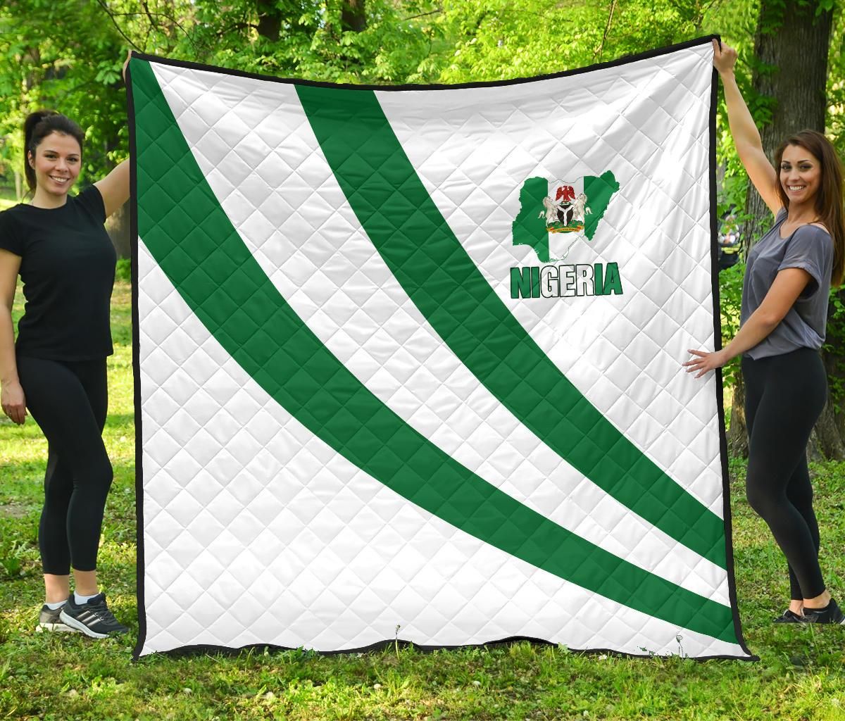 Nigeria Special Flag Quilt RLT8 - Wonder Print Shop