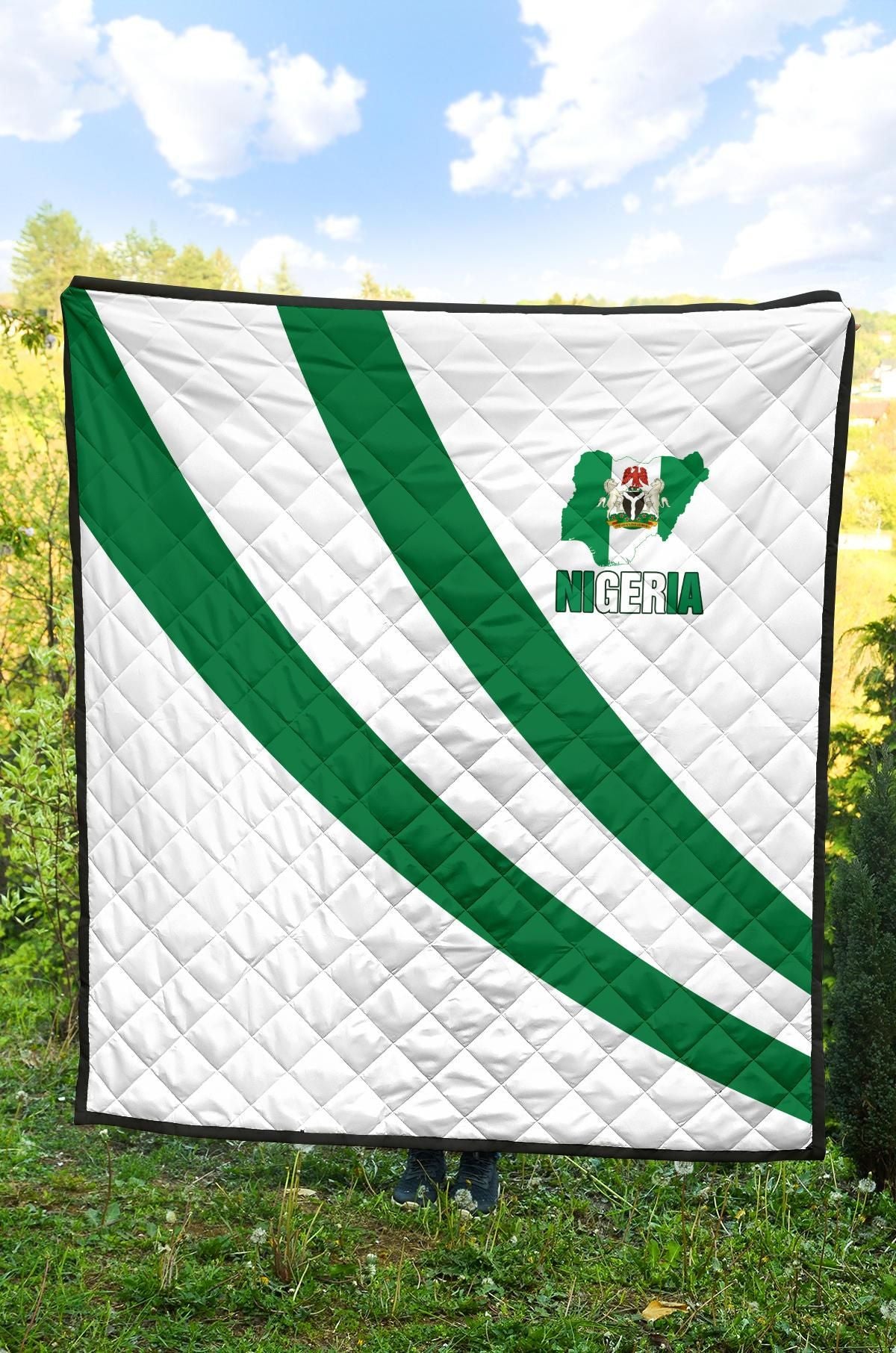 Nigeria Special Flag Quilt RLT8 - Wonder Print Shop