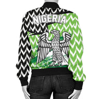 Nigeria Home Womens Bomber Jacket The Super Eagles RLT8 - Wonder Print Shop