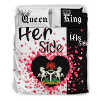 Nigeria Bedding Set Couple King/Queen Her Side/His Side RLT8 - Wonder Print Shop