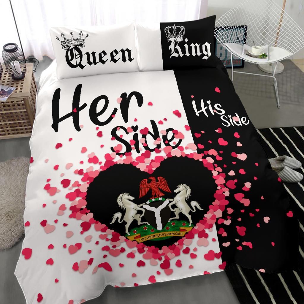 Nigeria Bedding Set Couple King/Queen Her Side/His Side RLT8 - Wonder Print Shop