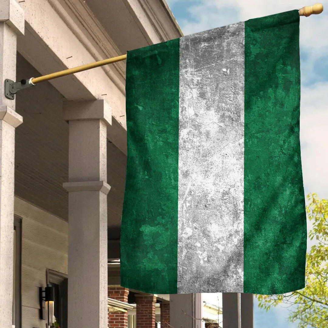 Nigeria Garden Flag House Flag Grunge Style RLT8 - Wonder Print Shop